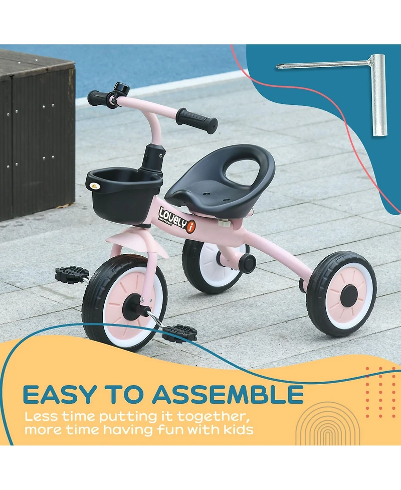 Qaba Tricycle for Kids Age 2-5, Toddler Bike for Children