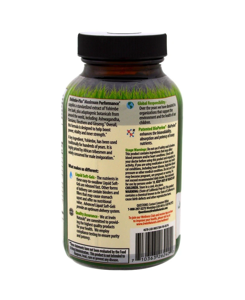 Irwin Naturals Yohimbe-Plus Maximum Enhancement