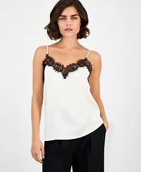 Boss Orange Women's Lace-Trim Hammered Satin Tank
