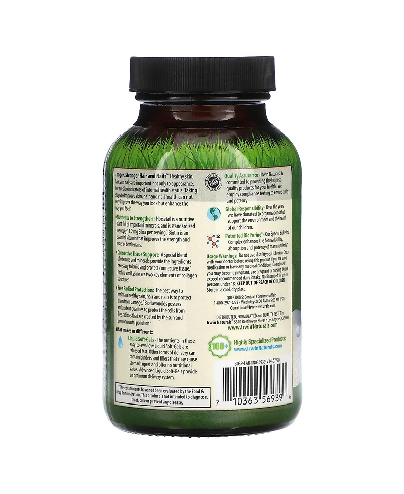 Irwin Naturals Longer Stronger Hair and Nails