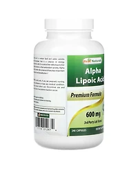 Best Naturals Est Alpha Liopic Acid 600 Mg Capsule with Powerful Antioxidant, 240 Count