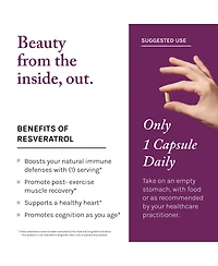 Reserveage Nutrition Resveratrol 1,000mg, 60 Ct