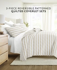 ienjoy Home Classic Stripe Reversible 3-Pc. Quilt Set, King/California King
