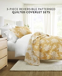 ienjoy Home Distressed Bouquet Reversible 3-Pc. Quilt Set, King/California King