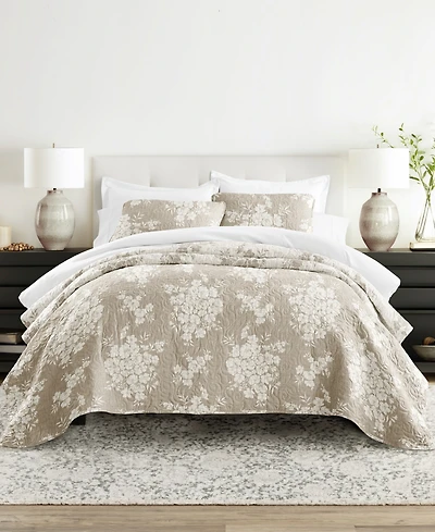 ienjoy Home Distressed Bouquet Reversible 2-Pc. Quilt Set, Twin/Twin Xl