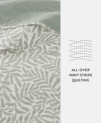 ienjoy Home Tossed Ferns Reversible 3-Pc. Quilt Set, King/California King