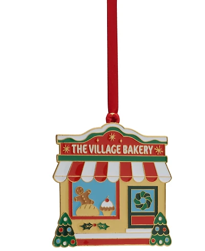 Wallace 2025 Gold-Plated Enameled Bakery Ornament, 2nd Edition