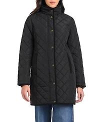 Vince Camuto Women's Long Mini Quilt Coat
