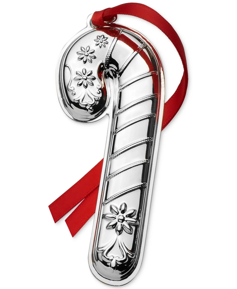 Wallace 2025 Sterling Silver Candy Cane Ornament, 18th Edition