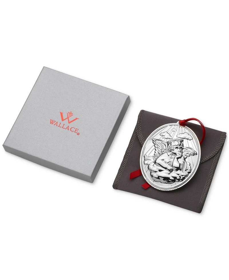 Wallace 2025 Sterling Silver Grande Baroque Angel Ornament, 25th Edition