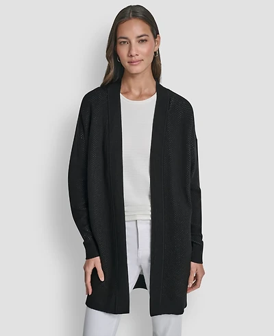 Dkny Women's Long Sleeve Open Front Cardigan