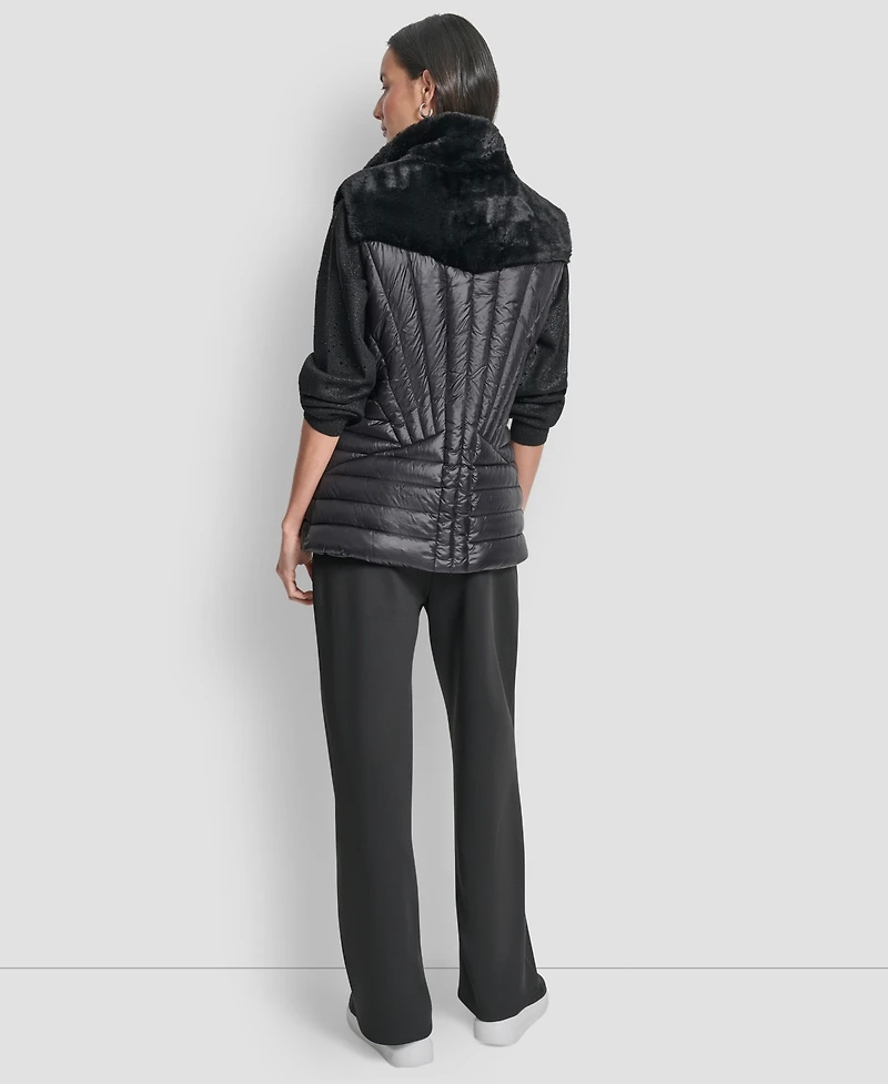 Dkny Women's Sleeveless Puffer Vest Jacket