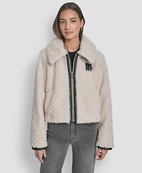 Dkny Women's Long Sleeve Zip Up Jacket