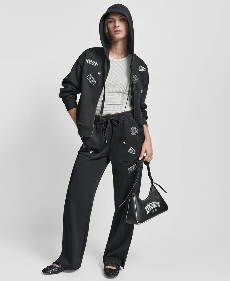 Dkny Women's Long Sleeve Zip-Up Jacket