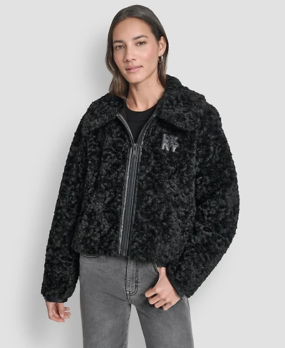Dkny Women's Long Sleeve Zip Up Jacket