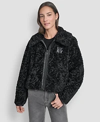 Dkny Women's Long Sleeve Zip Up Jacket