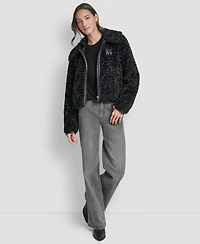 Dkny Women's Long Sleeve Zip Up Jacket