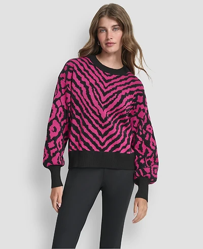 Dkny Women's Long Sleeve Crew Neck Sweater