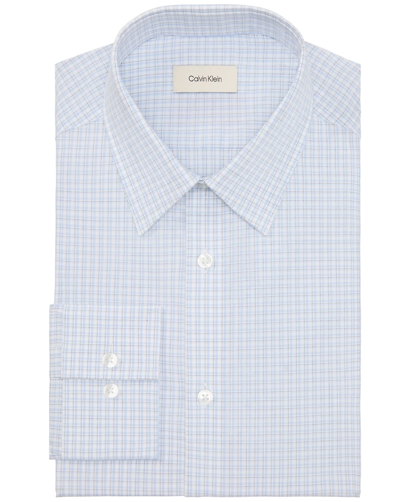 Calvin Klein Men's Multi Spread Collar Dress Shirt