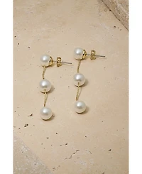 Untamed Petals Lilly Pearl Drop Earrings