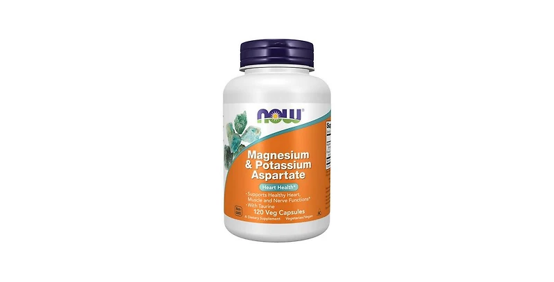 Now Foods Magnesium & Potassium Aspartate with Taurine ,120 Caps