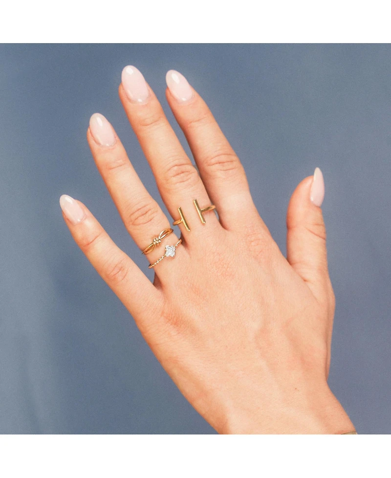 The Lovery Golden Bar Ring 14K Gold