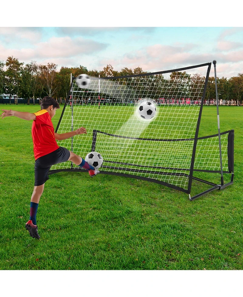 Akiudex 2-in-1 Portable Soccer Rebounder Net with Carrying Bag