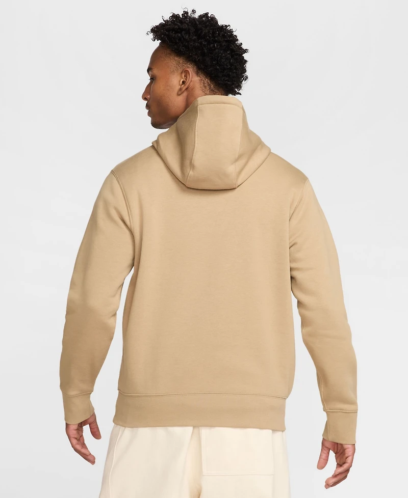 Nike Club Men's Pullover Fleece Logo Hoodie