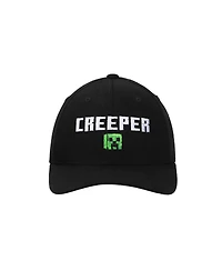 Minecraft Men's Creeper Adult Black Traditional Adjustable Hat