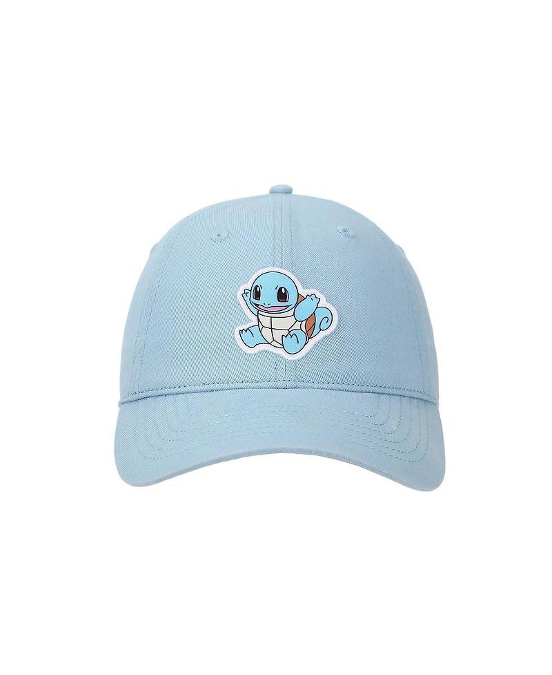 Pokemon Squirtle Printed Patch Blue Unstructured Baseball Cap