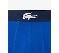 Lacoste Men's 3-Pack Regular-Fit Big Croc Logo Trunk Underwear