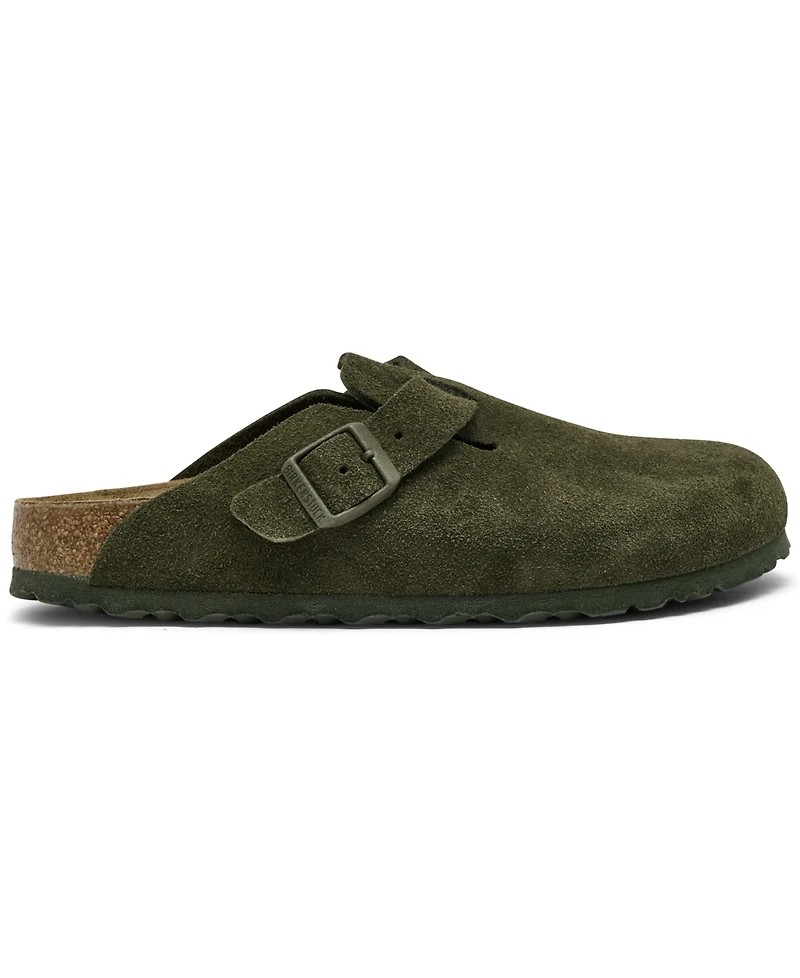 Birkenstock Women's Boston Suede Leather Casual Clogs from Finish Line