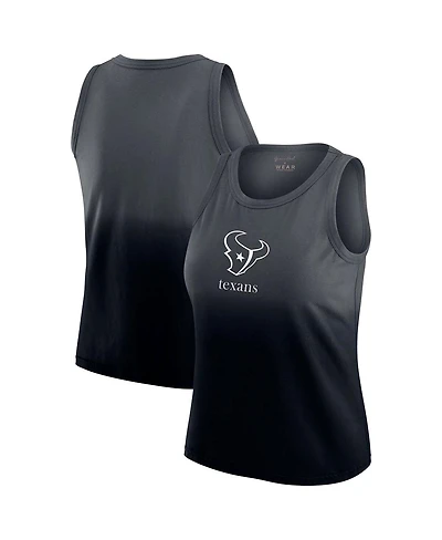 Wear by Erin Andrews Women's x Gracie Hunt Navy Houston Texans Ombre Tank Top