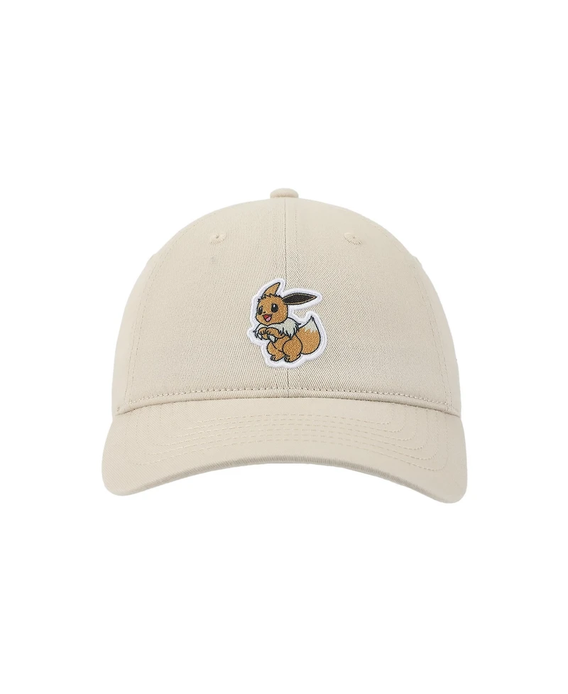 Pokemon Eevee Printed Patch Sand Unstructured Baseball Cap