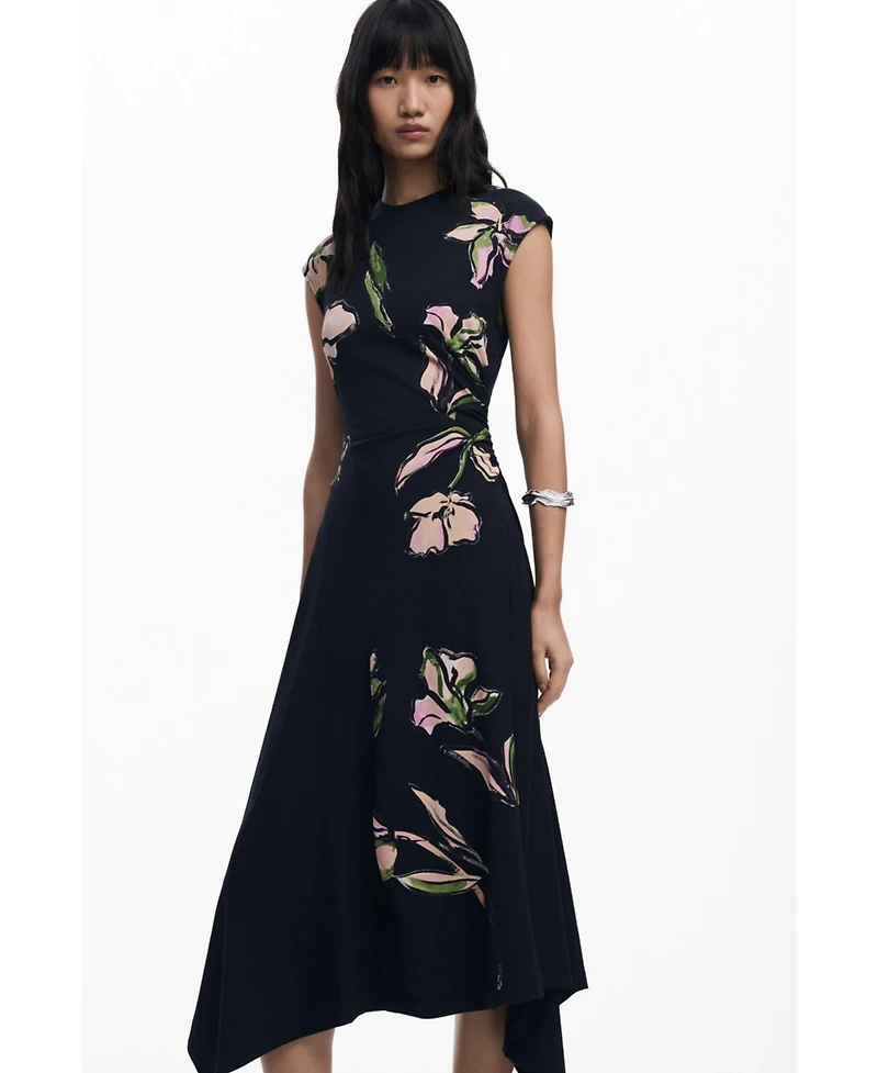 Desigual Women's Irregular floral dress