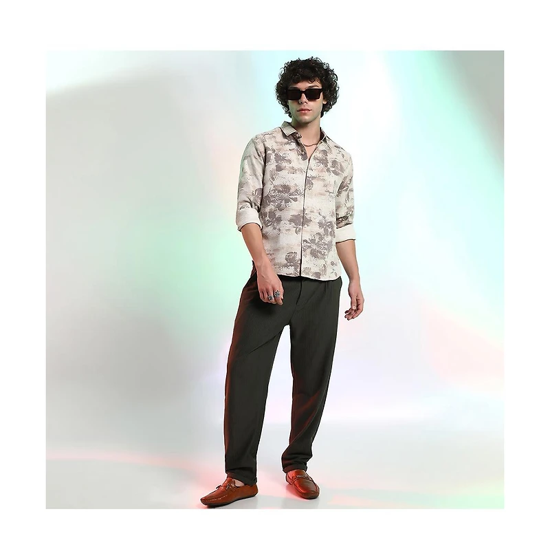 Campus Sutra Nonlinear-Tactile Shirt