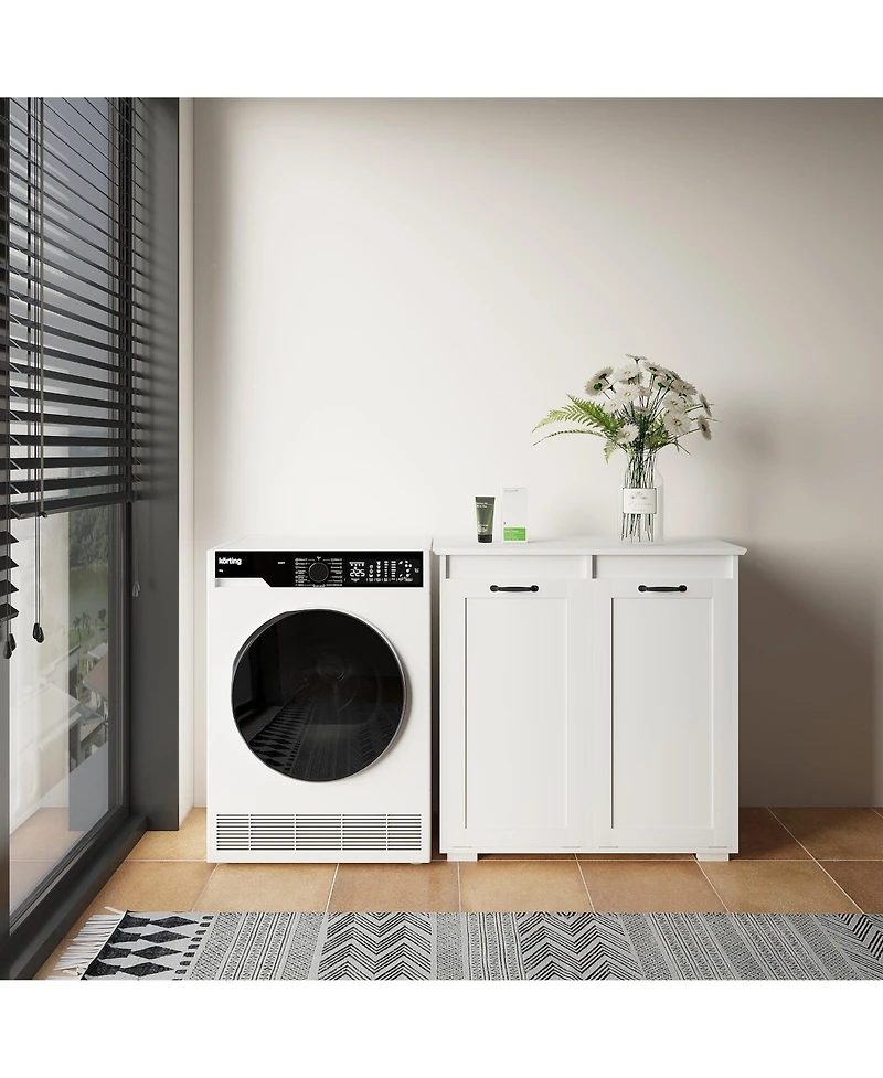 Casainc Laundry Cabinet with 2 Removable Liner Bags for Sorting and Storage