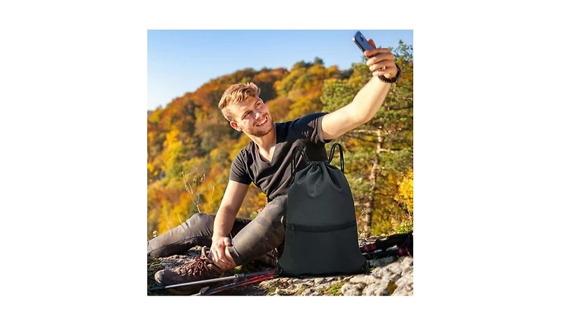 Urbanmax Drawstring Backpack Bag Sport Gym Sackpack