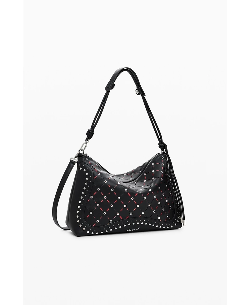 Desigual Women's Medium cut-out faux leather bag