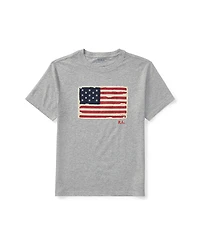 Polo Ralph Lauren Toddler and Little Boys Flag Cotton Jersey T-shirt