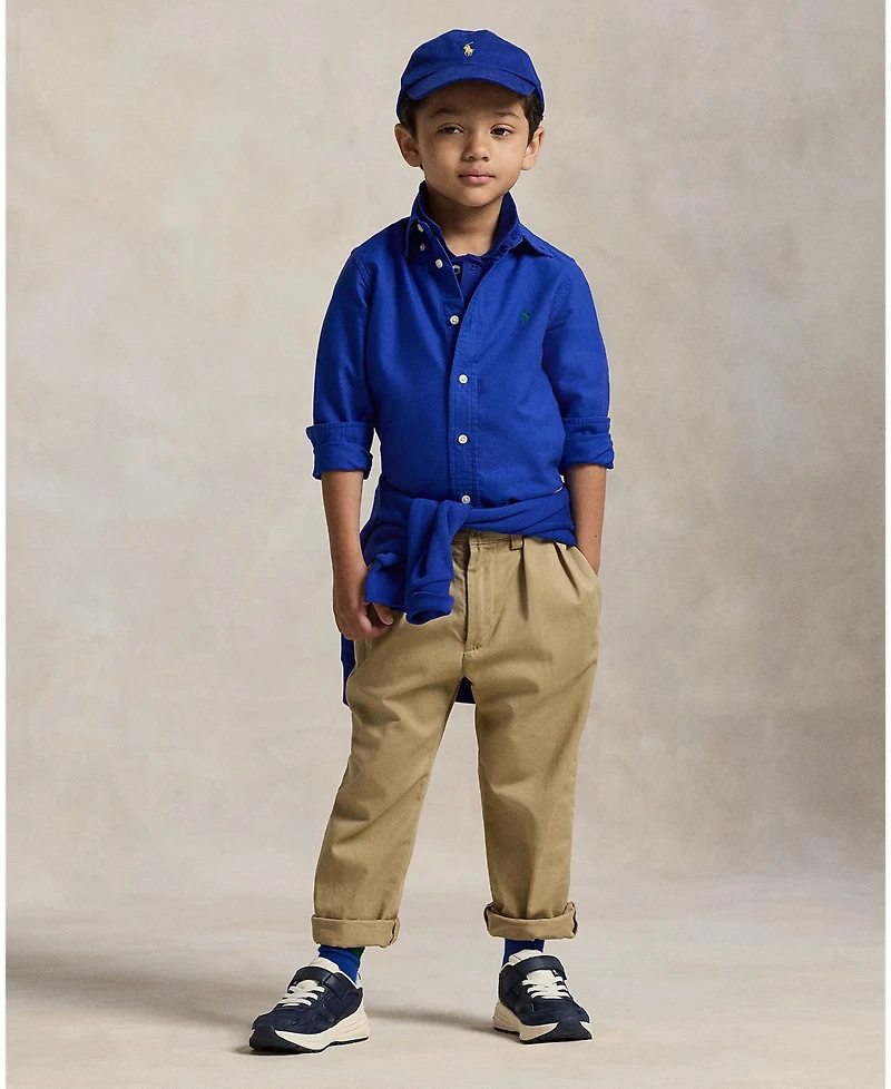 Polo Ralph Lauren Toddler and Little Boys Garment-Dyed Cotton Oxford Shirt