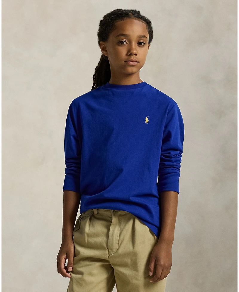 Polo Ralph Lauren Big Boys Cotton Jersey Long Sleeve T-Shirt