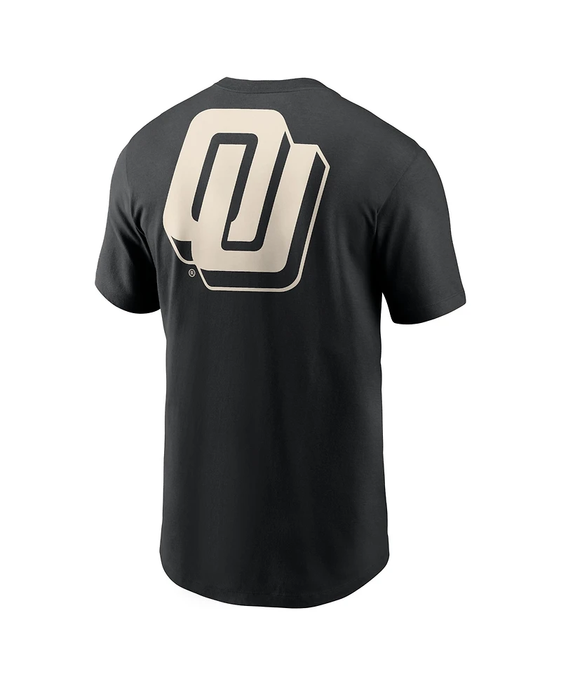 Nike Men's Black Oklahoma Sooners Fashion 2-Hit T-Shirt