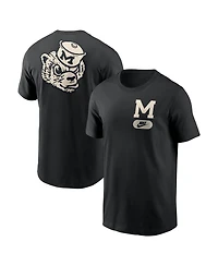 Nike Men's Black Michigan Wolverines Fashion 2-Hit T-Shirt
