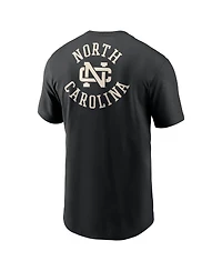 Nike Men's Black North Carolina Tar Heels Fashion 2-Hit T-Shirt
