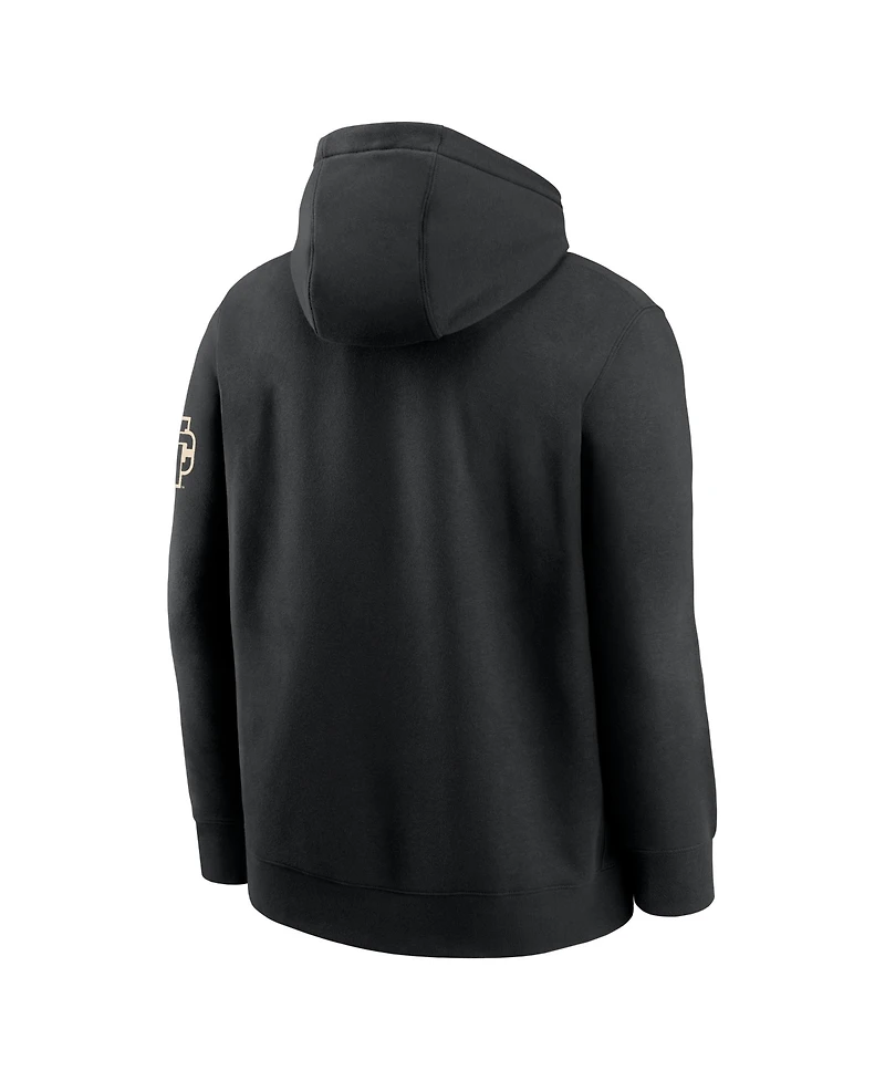 Nike Men's Black North Carolina Tar Heels Fashion Club Pullover Hoodie