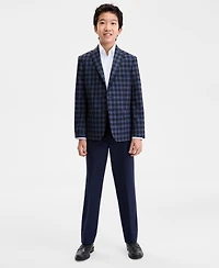Michael Kors Big Boys Checkered Notch Lapel Jacket