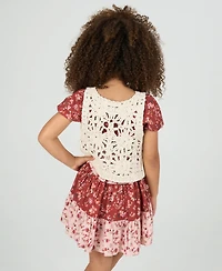 Rare Editions Toddler and Little Girls Patchwork Dress