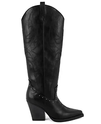 Sugar Women's Nails Studs Pointed Toe Boots