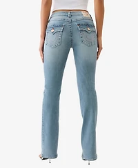True Religion Women's Becca Big T Bootcut Flap Jeans